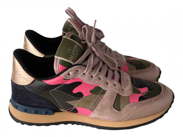 valentino trainers womens pink