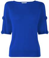 Thumbnail for your product : LK Bennett Jen Blue Silk Cotton Top