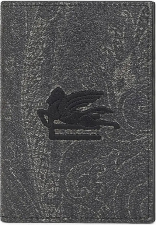 Etro Paisley Embroidered Passport Case