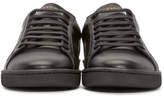Thumbnail for your product : Saint Laurent Black Leather SL/01 Court Classic Sneakers
