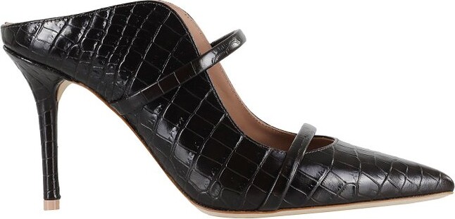 Malone Souliers Maureen Croc-Embossed Pumps