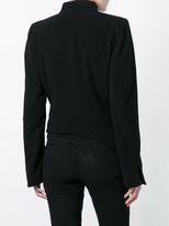 Thumbnail for your product : Ann Demeulemeester asymmetric curve zip front cropped jacket