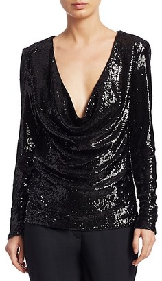 Ramy Brook Ash Sequin Ruch Top