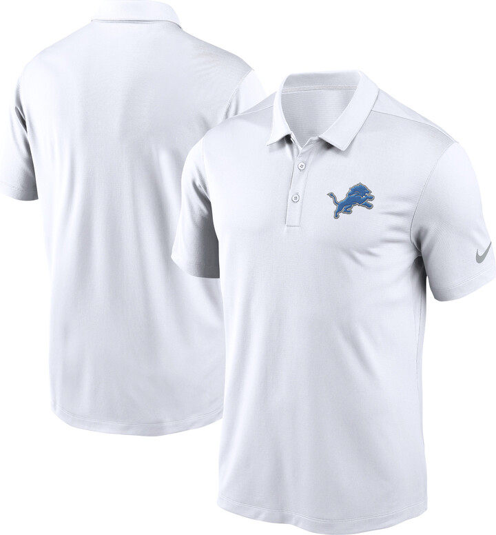 Men's Nike White Detroit Lions Franchise Logo Performance Polo