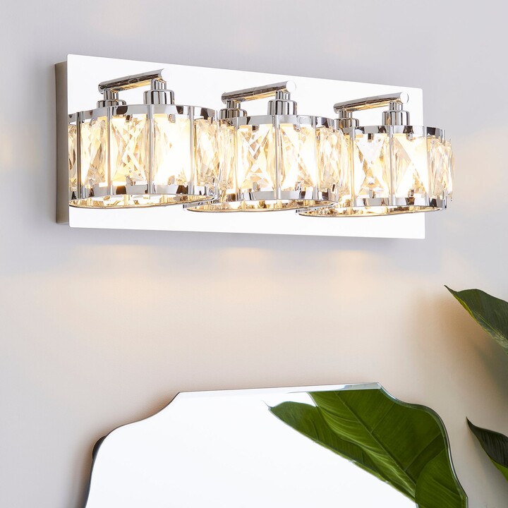 Dunelm Kylie Bathroom 3 Light Wall Light Chrome ShopStyle