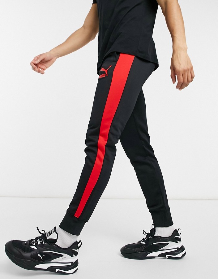 puma side stripe joggers