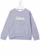 Thumbnail for your product : Chloé Children Embroidered Logo Sweater