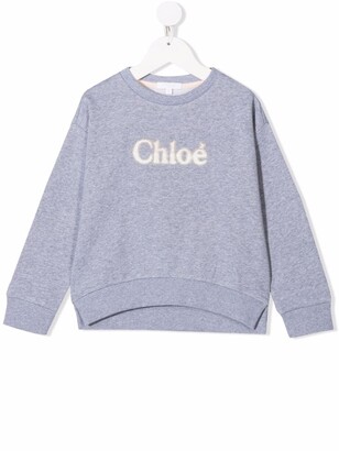 Chloé Children Embroidered Logo Sweater
