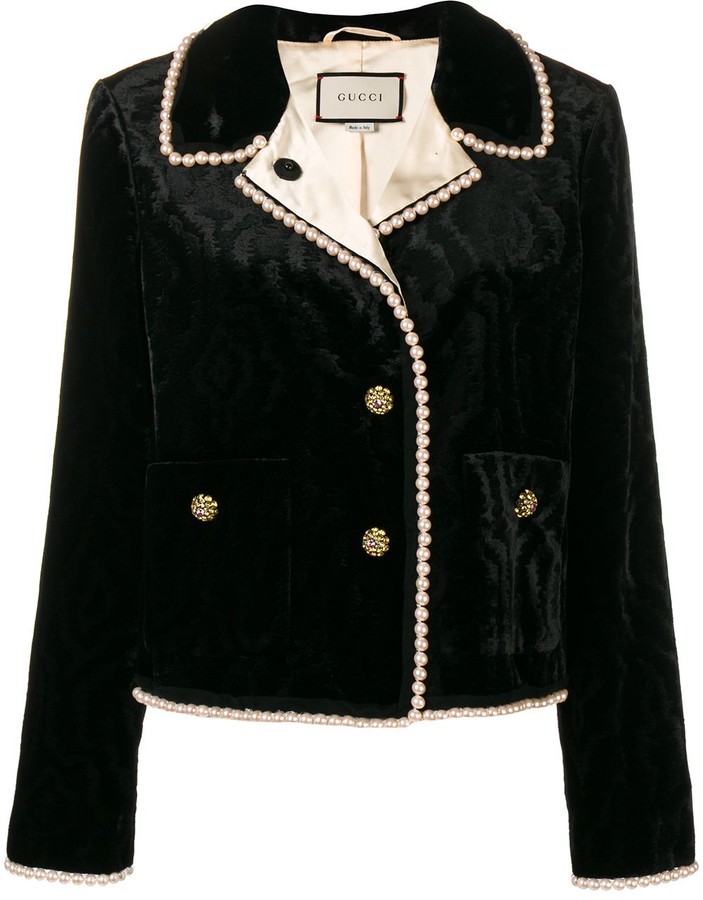 Gucci Bead Trim Jacket ShopStyle