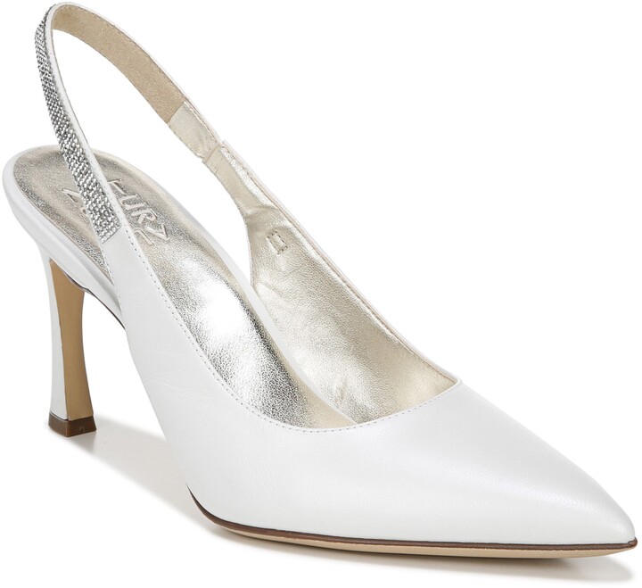 silver grey slingback shoes