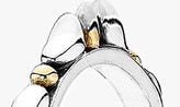 Thumbnail for your product : Pandora 'Opposites Attract' Band Ring