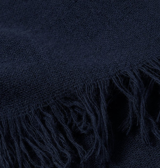 Salle Privée Ansel Fringed Wool And Cashmere-Blend Scarf