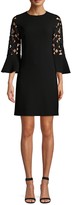 Thumbnail for your product : Elie Tahari Esmarella Lace Eyelet Bell-Sleeve Shift Dress