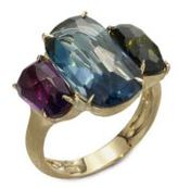 Thumbnail for your product : Marco Bicego Murano London Blue Topaz, Green Tourmaline, Amethyst & 18K Yellow Gold Ring