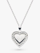 Thumbnail for your product : Kit Heath Personalised Sterling Silver Twist Heart Pendant Necklace, Silver