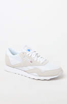 Thumbnail for your product : Reebok Classic White and Grey Leather & Nylon Shoes
