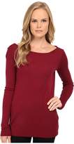 Thumbnail for your product : Three Dots Long Sleeve Back Cowl Top