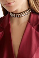 Thumbnail for your product : Erickson Beamon Born Again Gold-plated, Swarovski Crystal And Faux Pearl Choker - Ivory