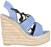 Thumbnail for your product : Saint Laurent Espadrille 95 Wedge Sandals