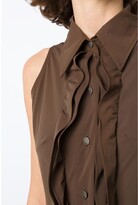 Thumbnail for your product : AMIR SLAMA Ruffle-Trim Maxi Dress