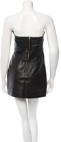 Thumbnail for your product : Camilla And Marc Leather Bustier Dress w/ Tags