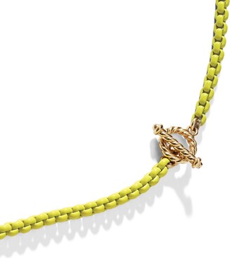 David Yurman 14kt yellow gold accented DY Bel Aire chain necklace
