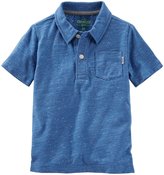 Thumbnail for your product : Osh Kosh Print Polo (Toddler/Kid) - Canvas Blue - 3T