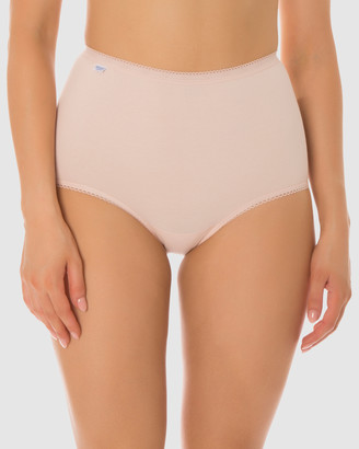 Sloggi Women's High Waisted Briefs Maxi Twin Pack - Size One Size, 18 at The Iconic