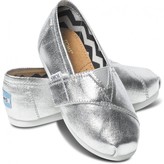 Thumbnail for your product : Toms Silver metallic tiny classics