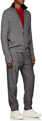 Rag & Bone Men's Andrew Rib-Knit Zip-Front Sweater - Charcoal
