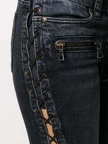 Thumbnail for your product : Unravel Project Lace-Up Skinny Jeans