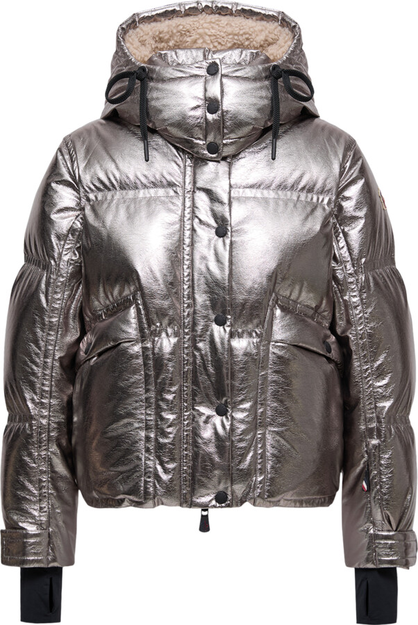 MONCLER GRENOBLE Moncler Calaque Metallic Hooded Insulated Ski Jacket, Women,