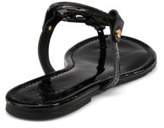 Thumbnail for your product : Tory Burch Miller Patent Leather Logo Thong Sandals
