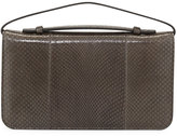 Thumbnail for your product : Tom Ford Jennifer Python Clutch Bag with Strap, Graphite