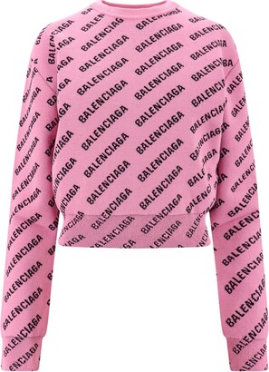 Hot pink balenciaga sweater dress Clearance