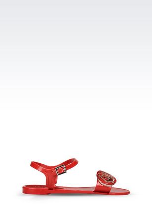 Armani Jeans Rubber Sandal With Logo