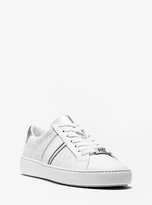 irving mesh and cheetah calf hair stripe sneaker