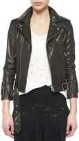 Thumbnail for your product : IRO Zerignola Lamb Leather Jacket, Black