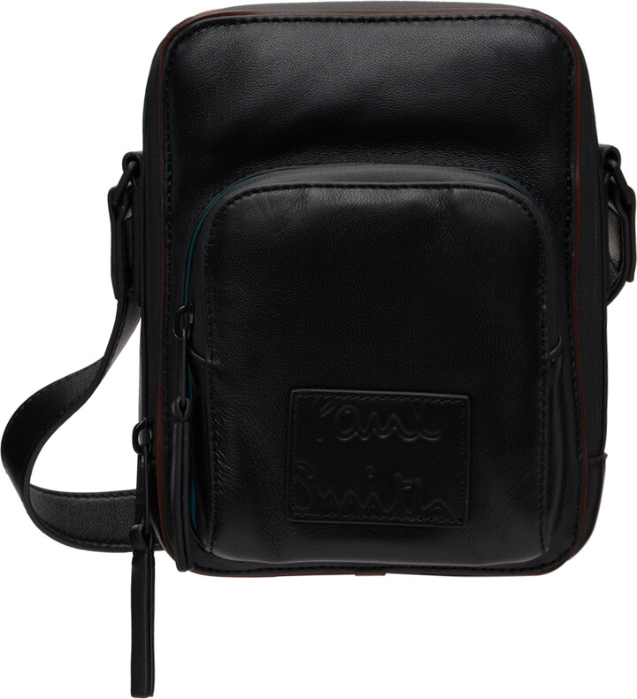 Men's Black Leather Messenger Bags | ShopStyle