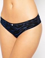 Thumbnail for your product : Ultimo The One Zebra Print Brazilian Brief