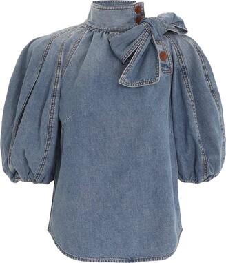 Zimmermann Tie Neck Blouse - ShopStyle Petite Tops