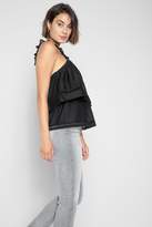 Thumbnail for your product : 7 For All Mankind Double Layer V-Neck Tank In Black