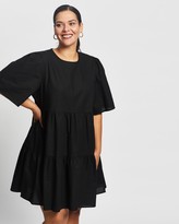 Thumbnail for your product : Atmos & Here Atmos&Here Curvy - Women's Black Mini Dresses - Amora Cotton Mini Dress - Size 22 at The Iconic