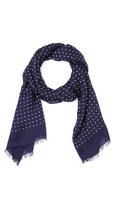 Thumbnail for your product : Drakes Classic Spot Scarf