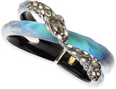 Thumbnail for your product : Alexis Bittar Crystal Snake & Lucite Bracelet, Black Beetle