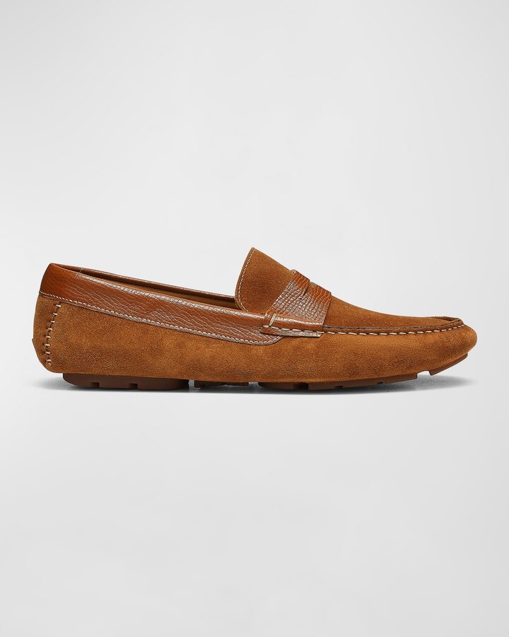 Donald J Pliner Men's Maverick Suede Driving Shoes
