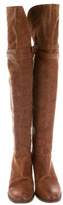 Thumbnail for your product : Sartore Leather Over-The-Knee Boots