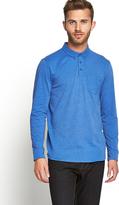 Thumbnail for your product : Goodsouls Mens Long Sleeve Jersey Polo T-shirt