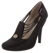 Thumbnail for your product : Nicholas Kirkwood Satin Round-Toe Pumps