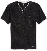 Thumbnail for your product : INC International Concepts Static Shocker Pieced Split-Neck T-Shirt